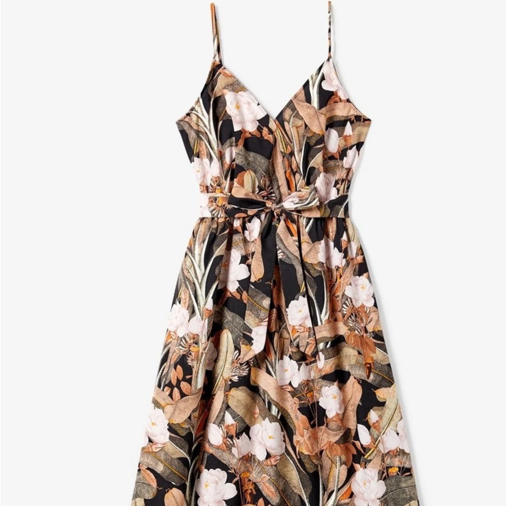 Floral Strapless Maxi Dress